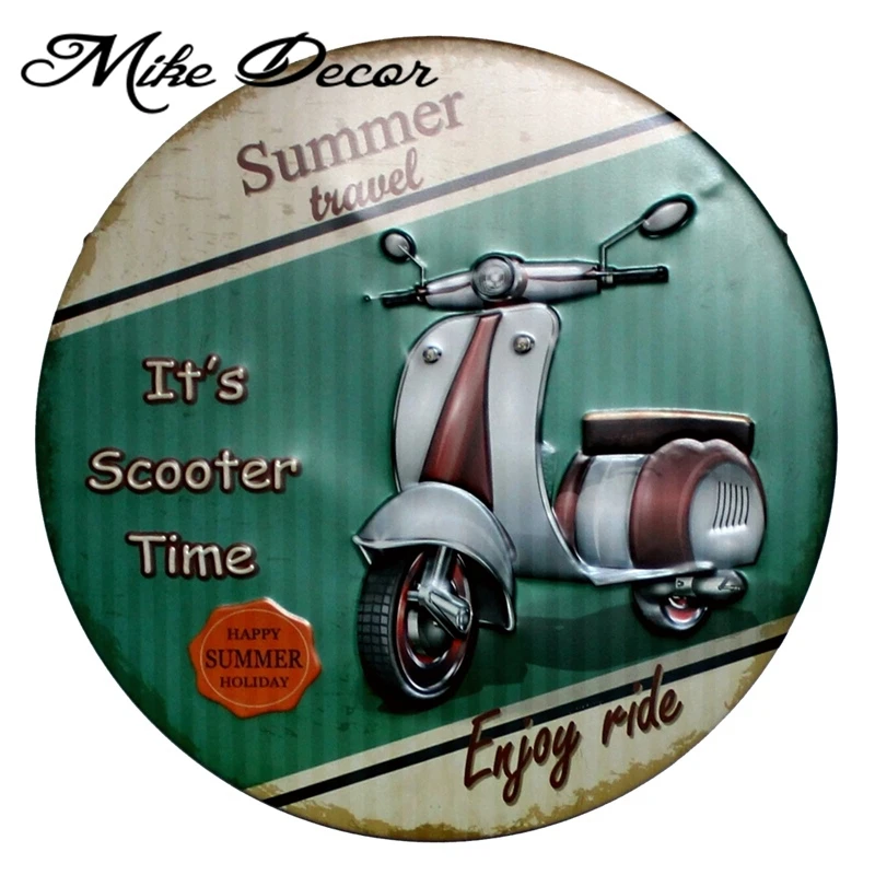 

[ Mike Decor ] Motor Enjoy Ride Metal Tin Sign Painting Gift Metal Plaque Craft Dorm Store decor YA-952