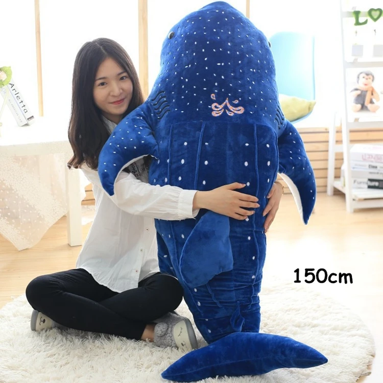 Giant Animal Whale Shark Plush Toy Big Stuffed Sea Animals Shark Hugging Pillow Whale Toys for Children Gift Decoration 100cm 120cm 150cm DY50444 (8)