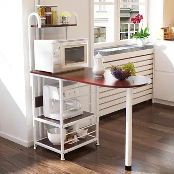 

Multi-layer microwave oven rack kitchen rack floor storage rack oven pot dish rack storage shelf storage cabinet