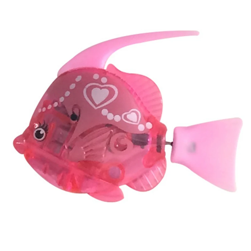 Плавательный Робот Рыба активируется в воде волшебный электронные игрушки для детей интересная игрушка для малыша подарок электронный питомец для рыбы - Цвет: Прозрачный