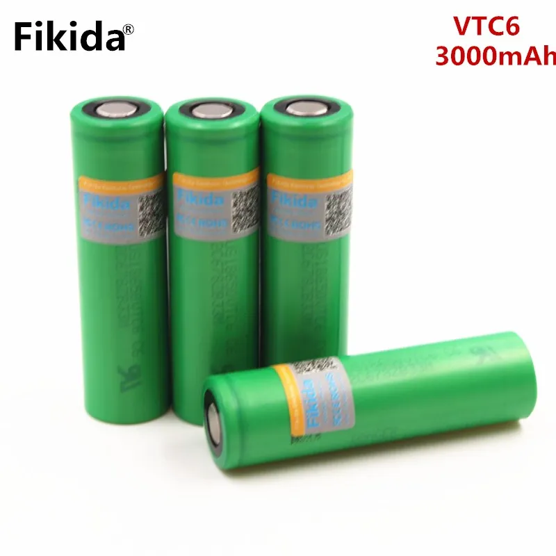 

4PCs Fikida 100% Original 30A Discharging 3.7V US18650 VTC5 2600mAh Rechargeable Batteries For Sony 18650 Battery+Box
