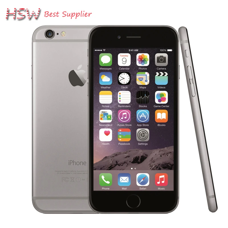 Hot sale Original Unlocked Apple iPhone 6 Cell Phones 1GB RAM 16/64/128GB ROM 4.7'IPS GSM WCDMA LTE iPhone6 Used Mobile Phone