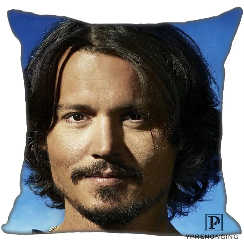 Best Custom Johnny-Depp(1) Наволочка на подушку, спальня домашний квадратный наволочка на молнии(одна сторона)#190404-01-105