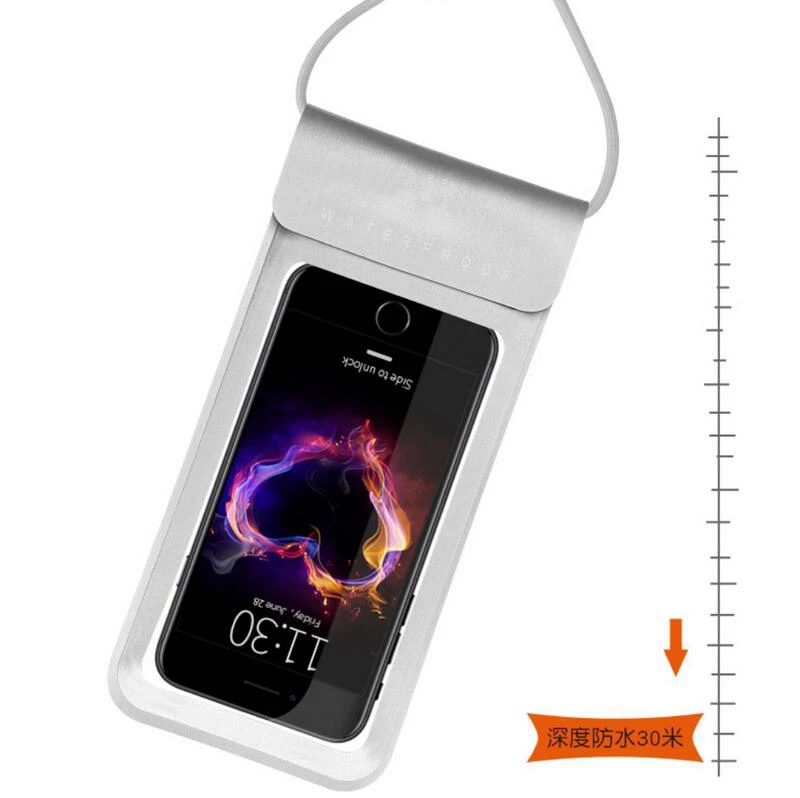 6.5” Waterproof Phone Case Touchscreen Cellphone Dry Diving Bag Pouch for iPhone 11 Pro Max Xiaomi MI 9 Lite Samsung A50 Case