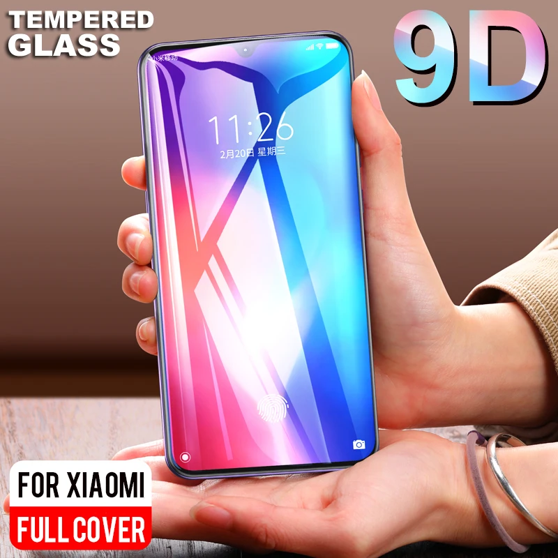 

9D Full Cover Protective glass on for Xiaomi 9 8 A2 Lite Screen protector for Xiaomi 5X 6X A1 Tempered Glass on Xiaomi 8 9 Film