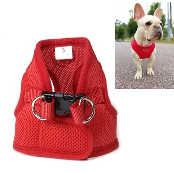 

GLORIOUS KEK Breathable Mesh Dog Harness No Pull Soft Puppy Vest Harness for Small Dog Cat Chihuahua Yorkie Pet Supplies Pink XS