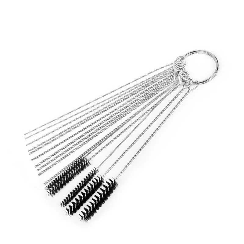 TKOSM Motocicleta carburador aguja cepillo de limpieza Kit de limpieza Nylon Metal herramienta TKOSM Motocicleta carburador aguja cepillo de limpieza Kit de limpieza Nylon Metal herramienta