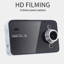 K6000 2,4 дюймов HD экран Автомобильный видеорегистратор Камера ночного видения приборной панели вождения рекордер Тахограф видеокамера