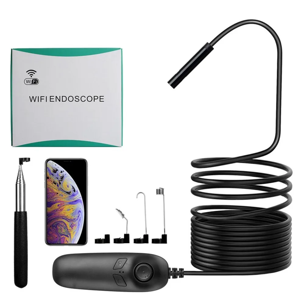

Y12 WiFi Endoscope with 8 LED Mini Wireless Borescope 8mm Lens Waterproof Inspection Camera for iOS Android