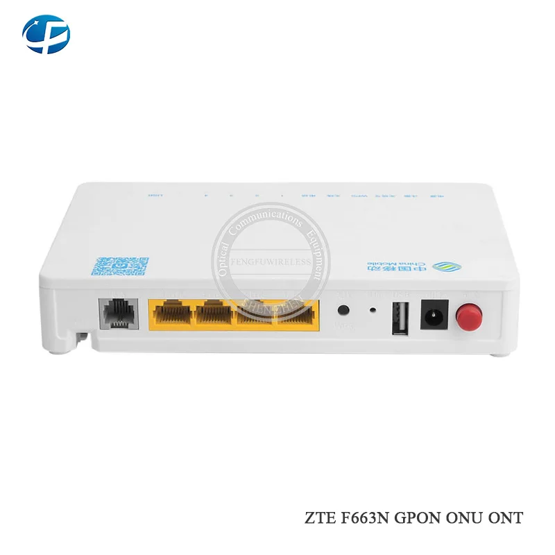 

Used Hot selling F663N with 3FE+1GE+1Tel+USB+Wifi Same function as F623 GPON ONU ONT, English version