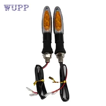 Dropship Hot Selling 2pcs 12V Motorcycle font b Motorbike b font LED Turn Signal Indicator Amber