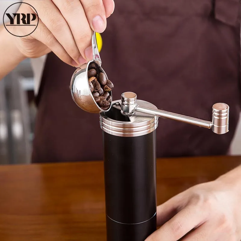  YRP Stainless Steel Coffee Grinder Manual Spice Nut Pepper Seed Coffee Bean Espresso Burr Machine K - 32963488388