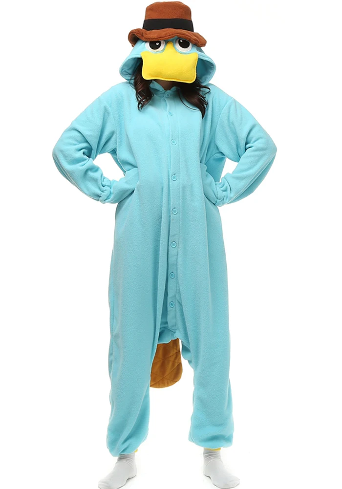 Пижама Perry the Platypus Kigurumi синяя ночная рубашка популярный костюм на Хэллоуин