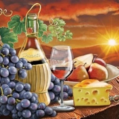 Chianti Poster Print by Rosiland Solomon (12 x 9)