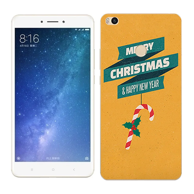 Чехол s для Xiaomi Mi Max2, мягкий силиконовый чехол для Xiaomi Mi Max 2 X'mas Day, окрашенный чехол для телефона xiomi Mi Max 2, Fundas - Цвет: 35