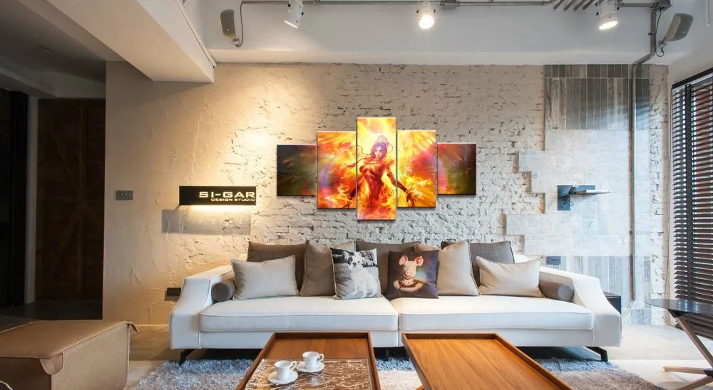 DOTA 2 Game 5 Pieces HD Print Painting Canvas Wall Art Picture Home Decoration Living Room Modern H