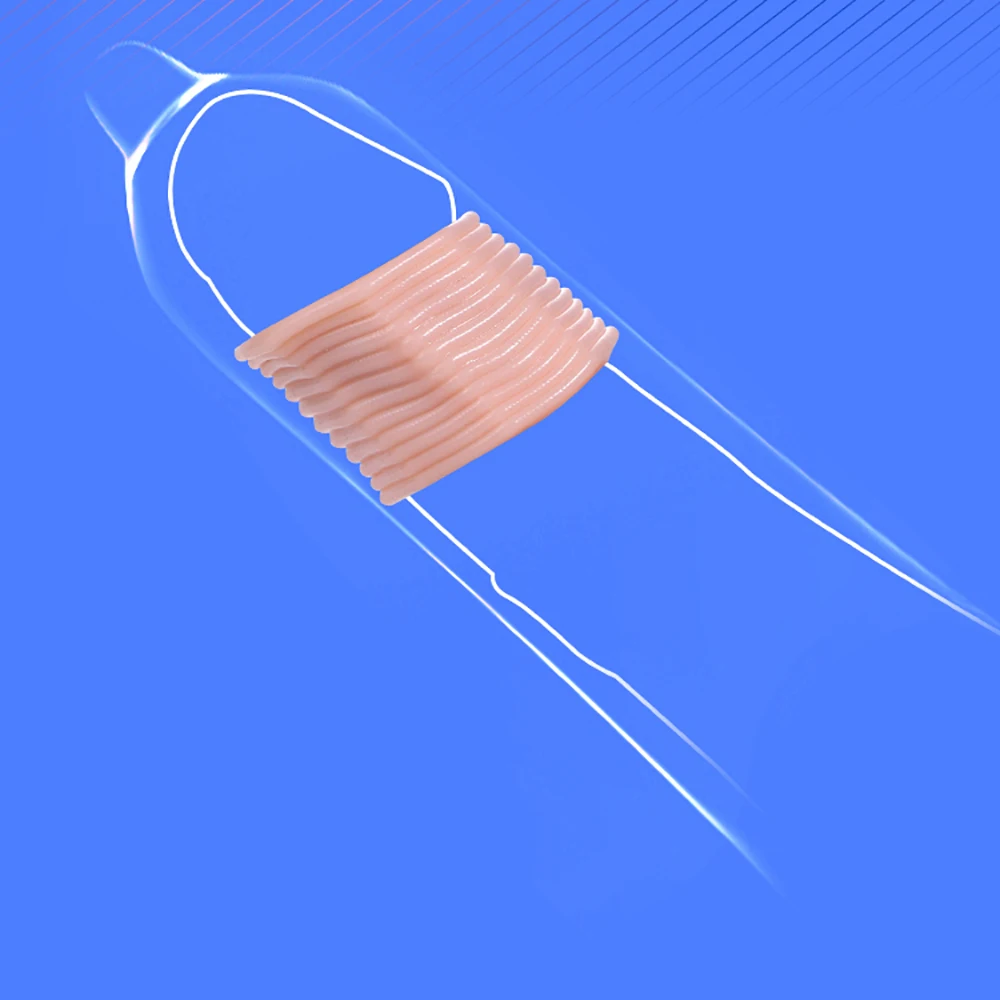OLO Foreskin Correction Penis Sleeve Two Sizes Delay Ejaculation Screw Shape Penis Ring Cock Ring Sex Toys For Men