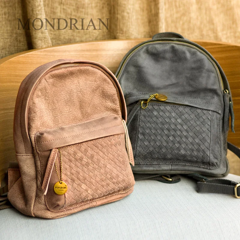 

New Arrival Design Women Backpack Genuine Leather Cow Leather Backpack Famous Brand Zipper Casual and Fashion Style Travel Bags