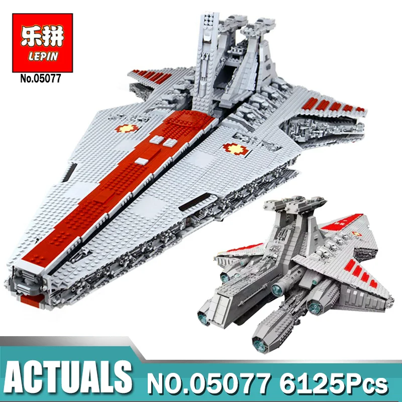 

6125PCS The Ucs ST04 Set Republic Cruiser 05077 set Educational Building Blocks Compatible Legoing STAR Toys WARS