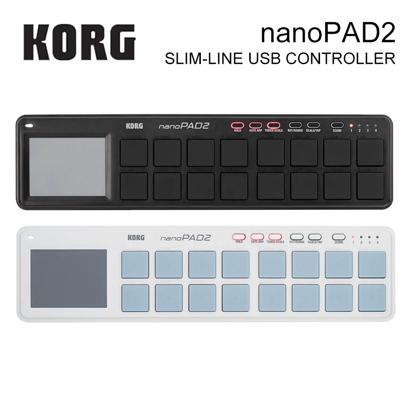 Korg nanoKEY2 nanoPAD2 nanoKONTROL2 Slim-Line USB MIDI колодки 16 Триппер колодки с USB кабелем