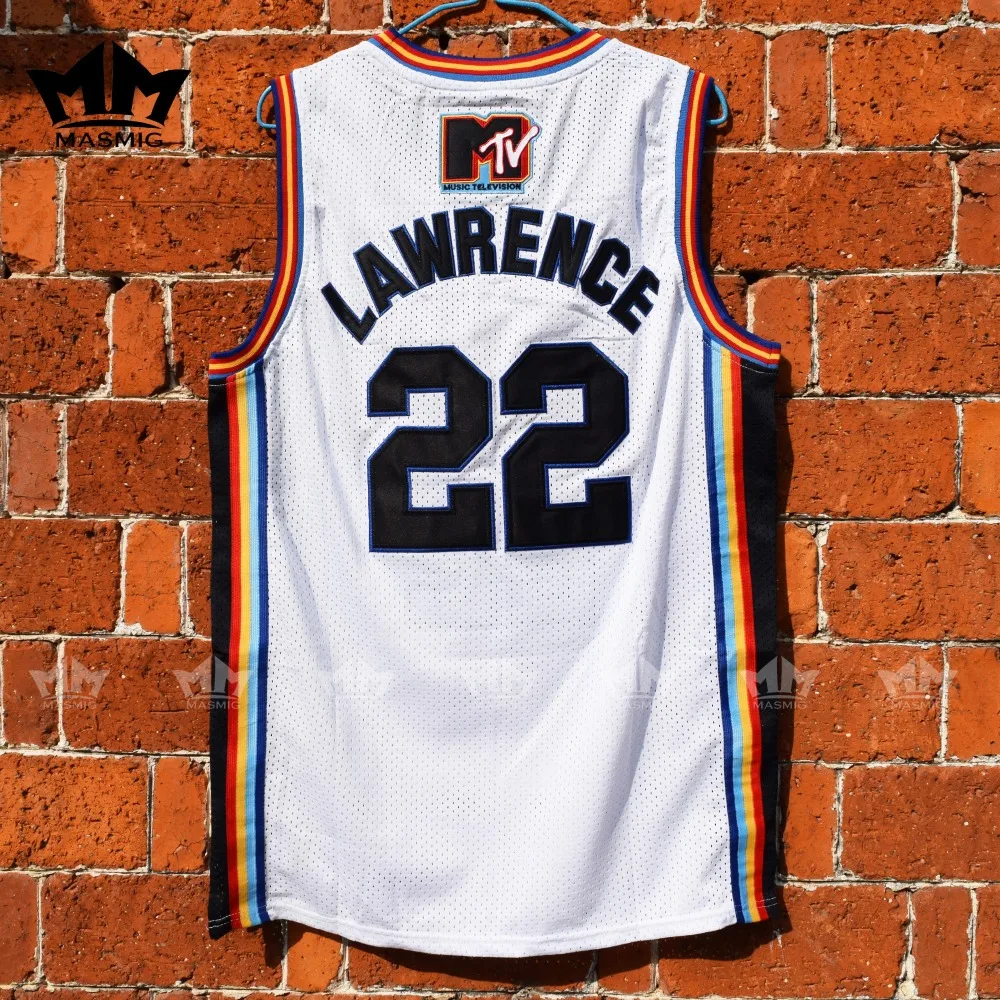 MM MASMIG Andy LAWRENCE 22 Bricklayers Basketball Jersey White S 3XL