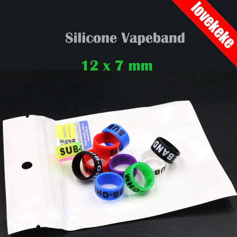 20 шт./упак. силиконовые 18 мм 22 Vapebands ecig анти-скольжение кольца для vape accessries tfv8 ftv12