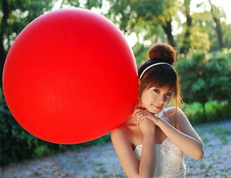 36 дюймов гигантский воздушный шар Красочные взорвать мяч шар Гелий Inflable латексные большой шар для День рождения украшения детский