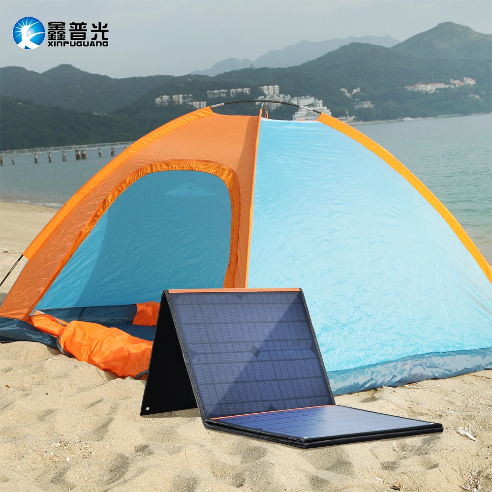  100W 18V Solar Panel Portable Foldable Solar Bag DC 5V USB Output for outdoor travel Camping Car Bo