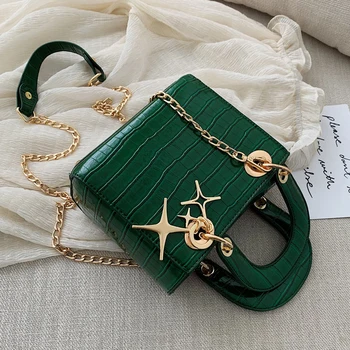 

Elegant Female Stone Pattern Tote bag 2020 Fashion New Quality PU Leather Women's Designer Handbag Chain Shoulder Messenger bags