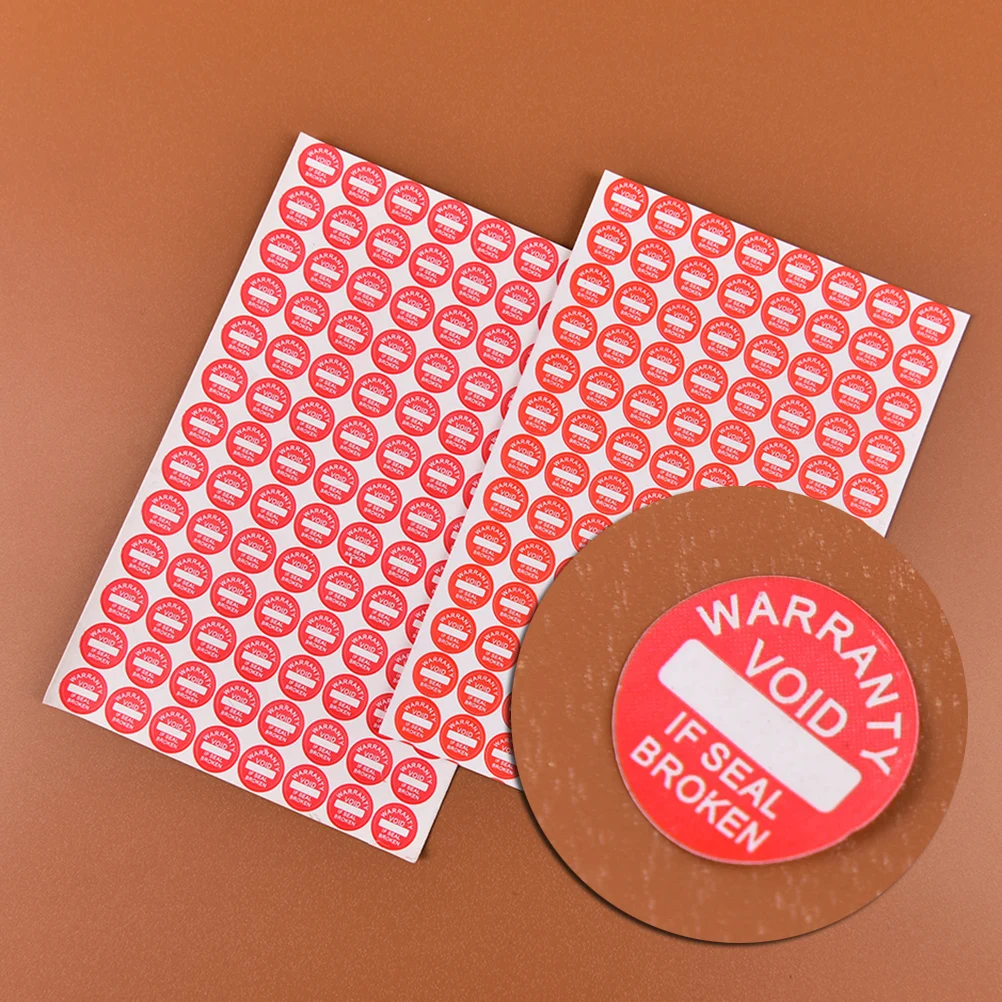 

2sheets(total 208Pcs) Universal Guaranteed Sticker 10 X 10mm Strong Adhesive Warranty Fragile Seal Label Sticker
