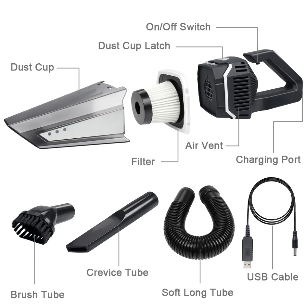 Najtaniej Odkurzacz 4500Pa bardzo duża siła ssąca bateria bezprzewodowa odkurzacz akumulatorowy pył czysty Wet Dry podwójne zastosowanie do domu i samochodu