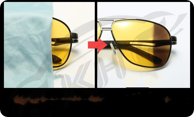 KH Unis солнцезащитные очки ночного поляризованные очки для вождения HongKong известный бренд KH ночного видения мужские и женские очки водителя