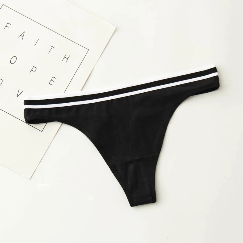 Seedrulia Simple Design Sporty Style Cotton Panties String Thongs Seamless Briefs Sexy Lingerie Fashion Soft Women Underwear