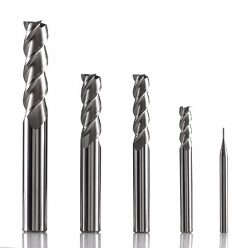

1pc ZCC.CT cnc lathe milling cutter AL-3E AL-3EL 3 flutes square head solid carbide end mill aluminium alloy end mills