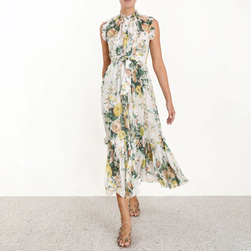 

2019 New arrive flower print women dress