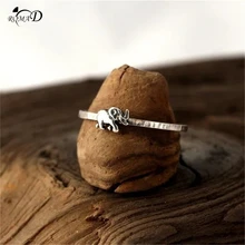Lucky elephant Decor Silver Ring Vintage Animal Rings for Women Cute Elephant Rings for Lovers Wedding Gift A40 Lucky elephant Decor Silver Ring Vintage Animal Rings for Women Cute Elephant Rings for Lovers Wedding Gift A40