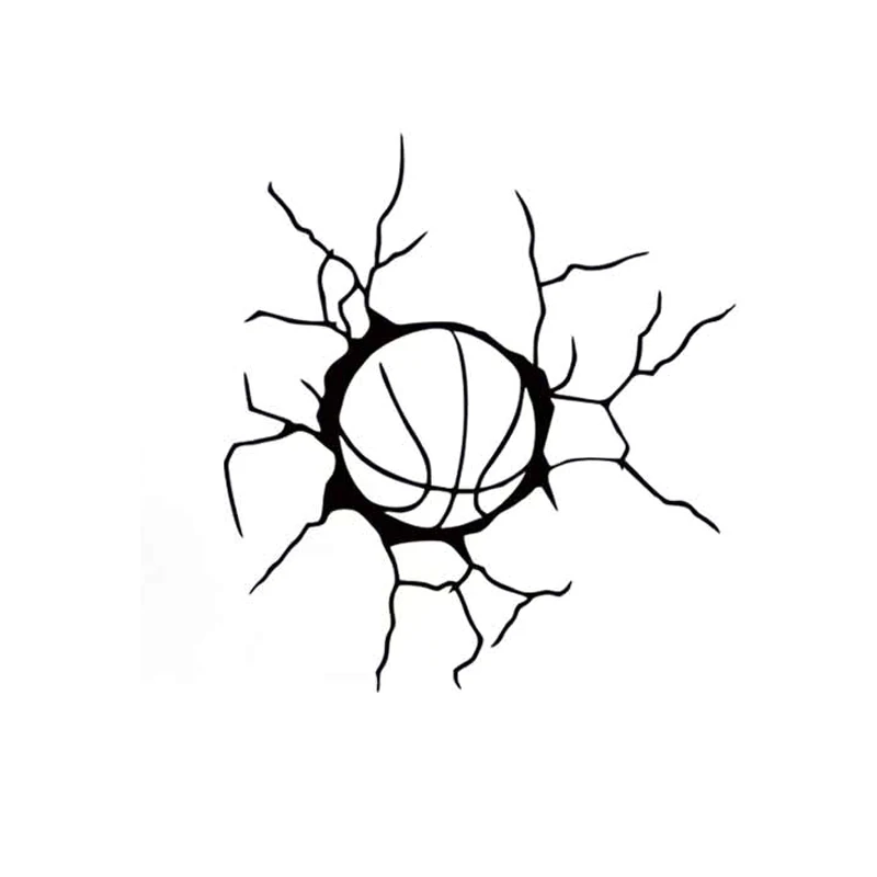 12.8CM*13.9CM Interesting Basketball Sports Team Game Ball Vinyl Car Sticker S9-0264 | Автомобили и мотоциклы