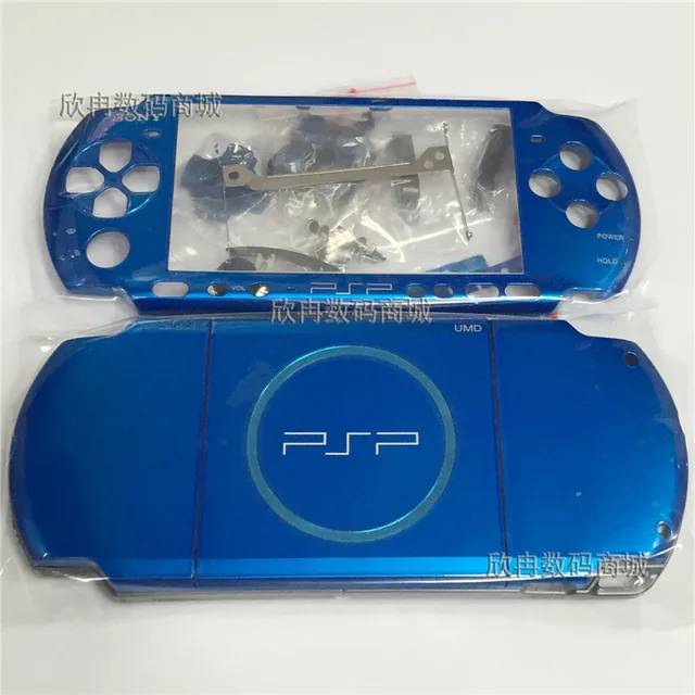 New Version for PSP3000 PSP 3000 Game Console replacement full blue