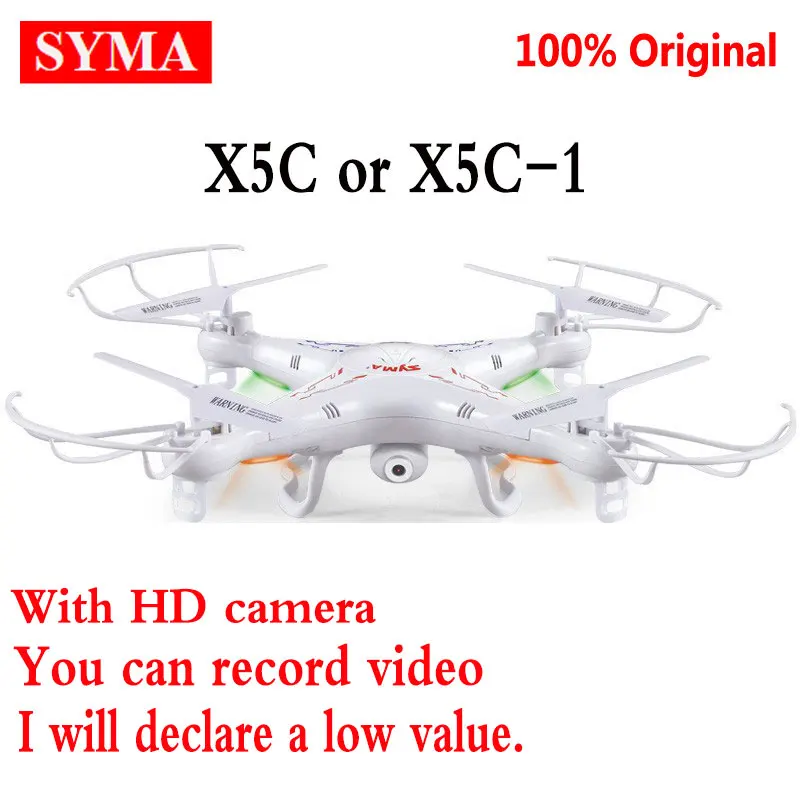 Original SYMA X5C-1 (Upgrade version Syma x5c) 2.4G Professional aerial Camera Drone With 2.0MP Camera HD RC Quadcopter Dron Toy