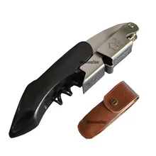 Coutale Sommelier штопор 2 ступени официанта открывалка для бутылок вина с кожаный чехол