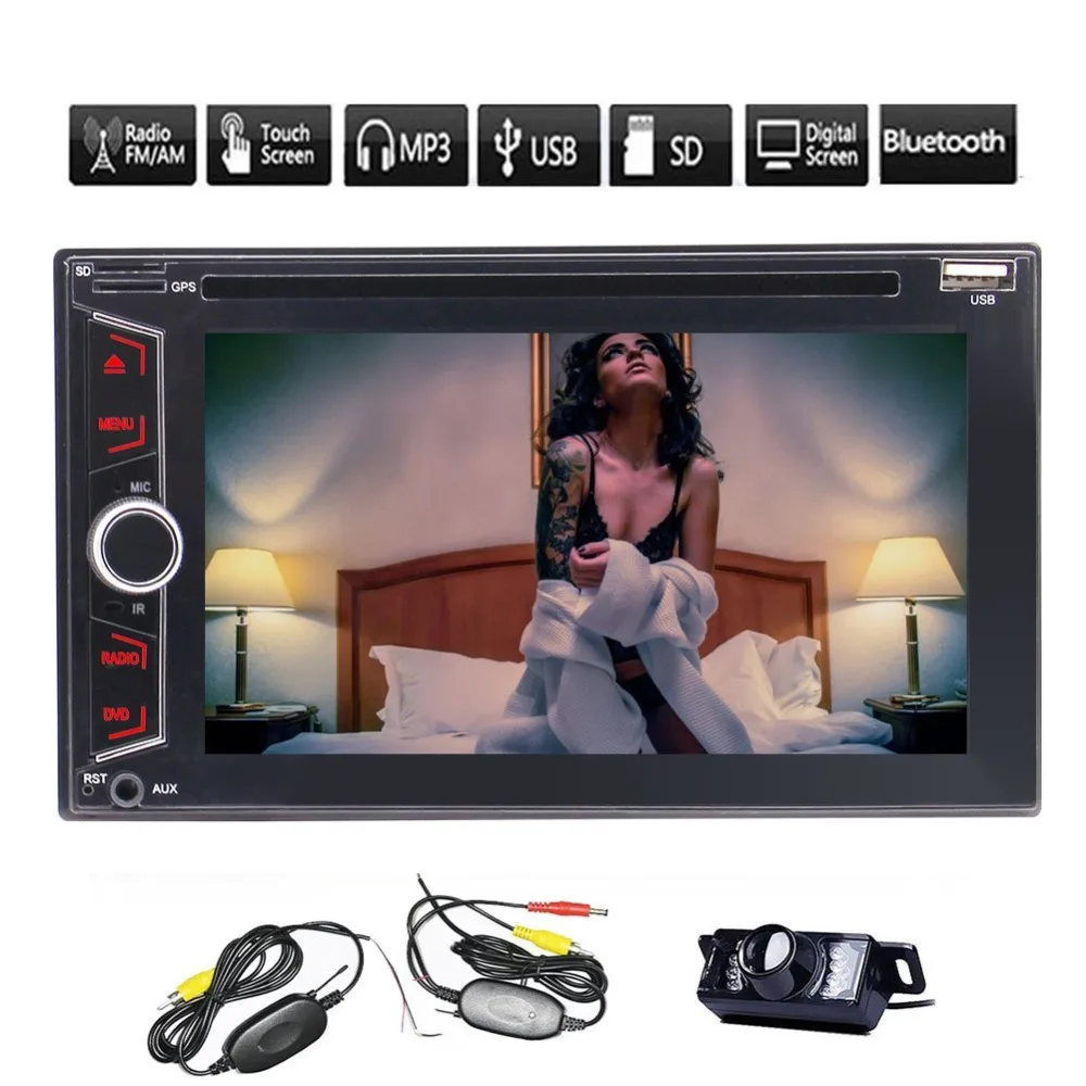 

EinCar WIN 8 UI Double 2 DIN Headunit Car Stereo In Dash DVD CD Player Bluetooth FM AM RDS Radio Receiver AUX USB TF Card+Camera