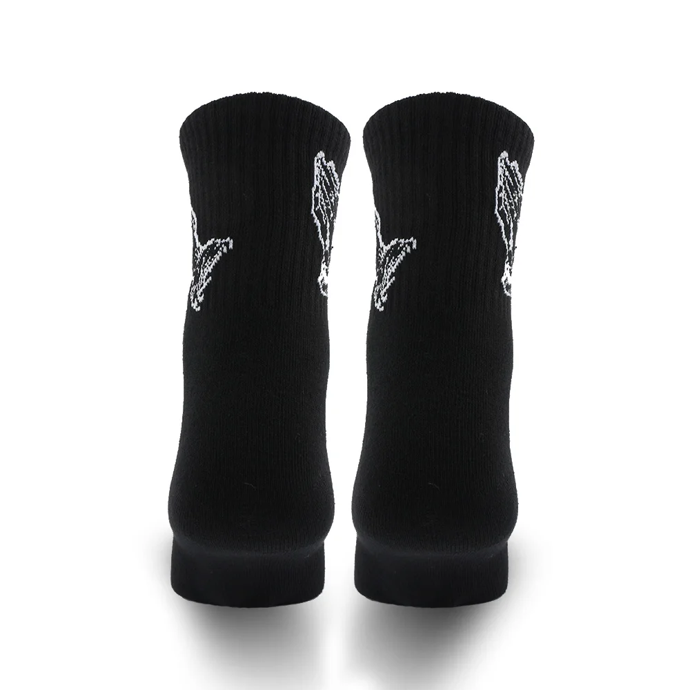 Мужские носки из чесаного хлопка, модные мужские носки в стиле хип-хоп, черно-белые носки для скейтборда, удобные, мягкие, крутые, забавные носки с изображением Иисуса