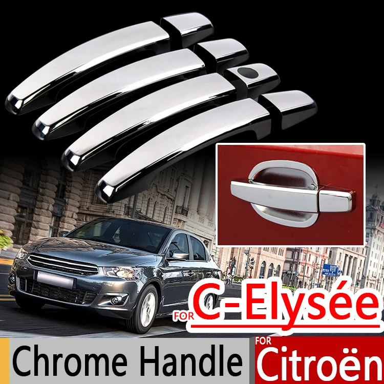 Prix pour Pour Citroen C-Elysee 2013-2017 Chrome Poignée Couvre L'équilibre Set de 4 Pcs C Elysee Voiture Accessoires autocollants De Voiture Style 2014 2015 Prix pour Pour Citroen C-Elysee 2013-2017 Chrome Poignée Couvre L'équilibre Set de 4 Pcs C Elysee Voiture Accessoires autocollants De Voiture Style 2014 2015