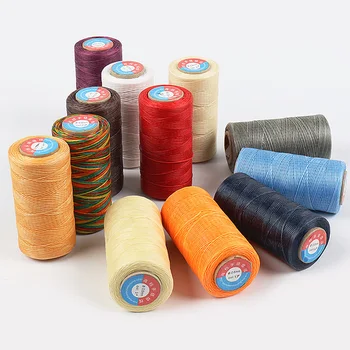 

Colorful Flat Sew Wax Line Handmade DIY Nylon Thread Wax For Leather Flat Waxed Sewing Nylon Thread Mach leather tools