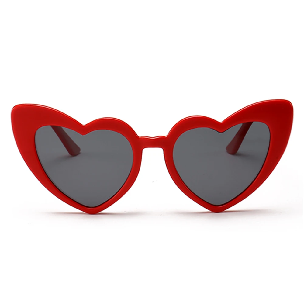 Peekaboo детские солнцезащитные очки для девочек для детей Сердце TR90 черный розовый красный сердце солнцезащитные очки для детей поляризованные uv400