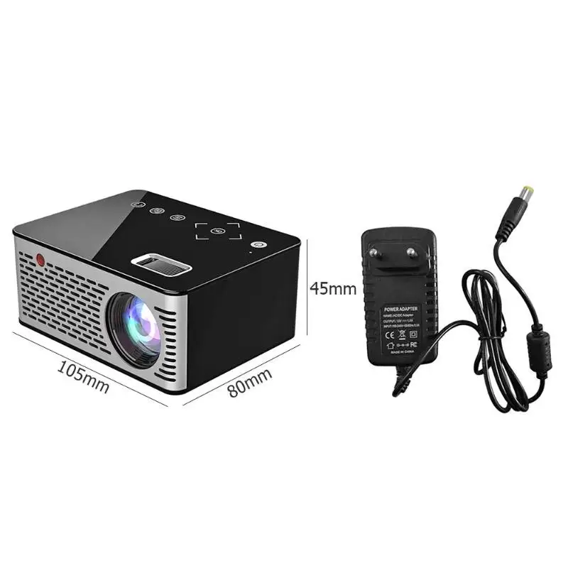 T200 портативный мини проектор lcd HD карманный HDMI USB AV Домашний кинотеатр видео Beamer EU/US Plug портативный Семейный кинотеатр система