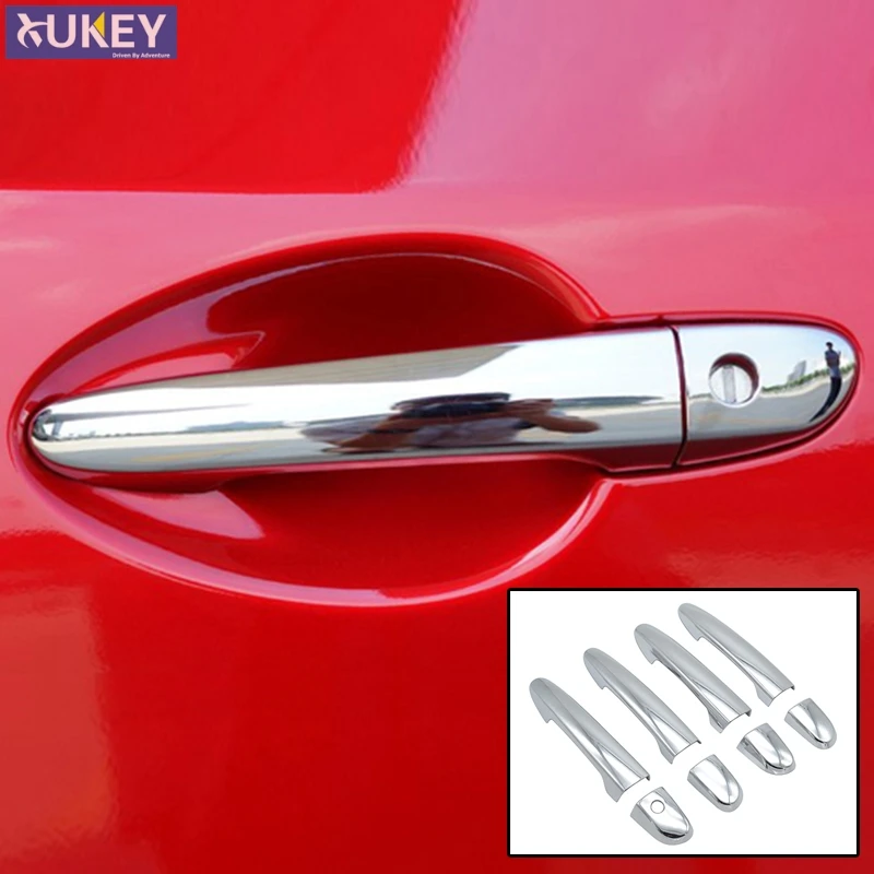 Accessories Fit For 2010- Mazda 3 M3 Bl Bm Chrome Door Handle Cover Cap Trim Molding 2011 2012 2013 2014 2015