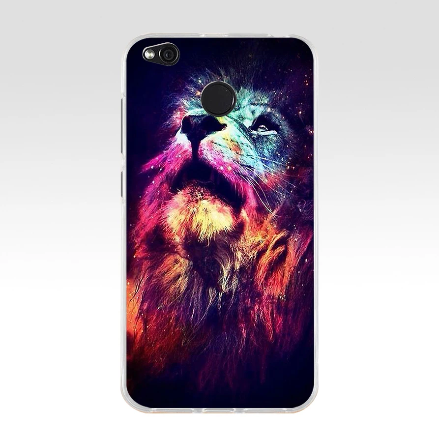 29 colorful Lion Tiger leopard Wolf TPU Soft Silicone Phone Case for Xiaomi Redmi 4X 4A 5A 6A 6 Note 5a pro mi a1 8 lite Cover - Color: 11