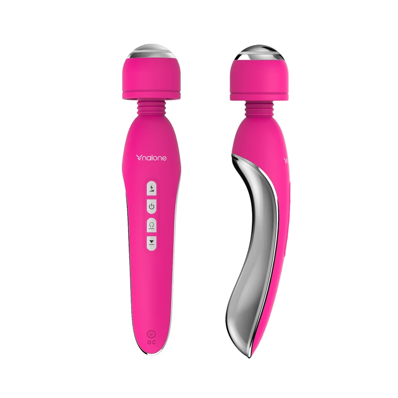 High Quality Electromagnetic Pulse Waterproof Massager Sex Toys Double Motor AV Wand Vibration Sex Products for