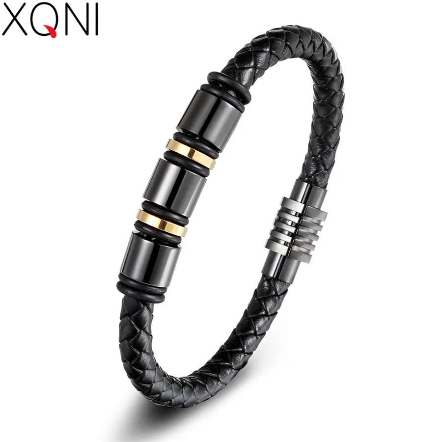 XQNI Vintage Wild Clasp Geometric Design Combination Bracelet